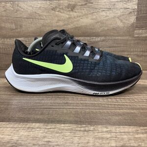 Nike Zoom Pegasus 37 Black Blue Womens US Size 7.5 BQ9646-001 Running Shoes